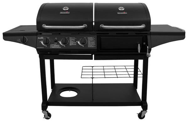 Char-Broil Deluxe 3 burner Charcoal/Liquid Propane Grill Black