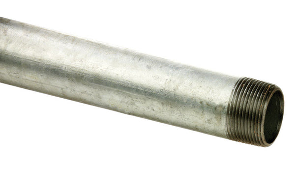 Tubo precortado de acero galvanizado de 1-1/4 pulg. de diámetro x 60 pulg. de largo de B&K Mueller