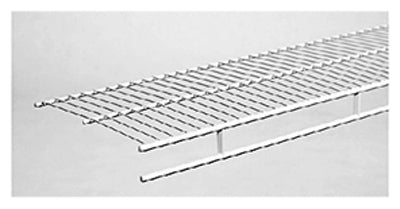 Estante de alambre para guardarropa, blanco, 12 pulgadas x 12 pies (paquete de 6)