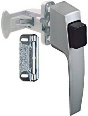 Screen & Storm Door Latch, Push-Button, Aluminum