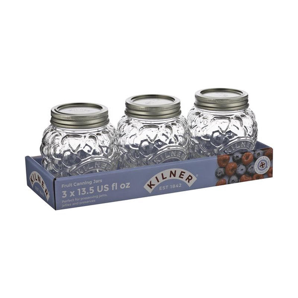 Kilner Berry Regular Mouth Preserve Jar 13.5 oz 3 pk (Pack of 4)