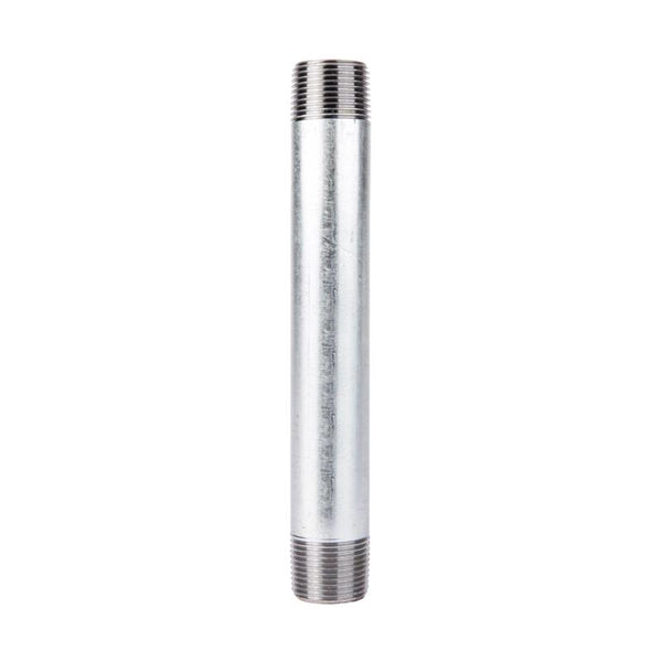 Boquilla de acero galvanizado de 7 pulg. de largo y 3/4 pulg. MIP de STZ Industries, cada una X 3/4 pulg. D MIP