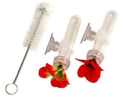 Comedero para colibríes, para ventana o portátil, 0,5 oz (paquete de 6)