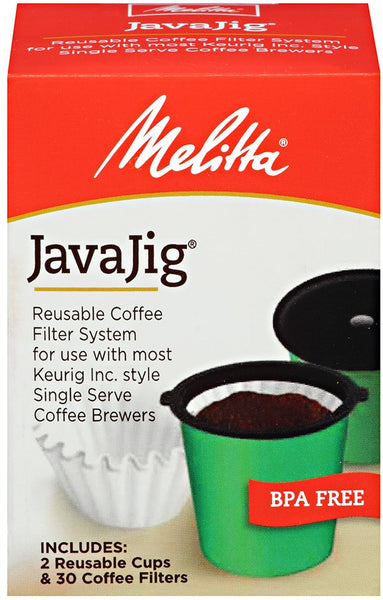 Melitta 63228 Javajig Reusable Coffee Filter System Kit