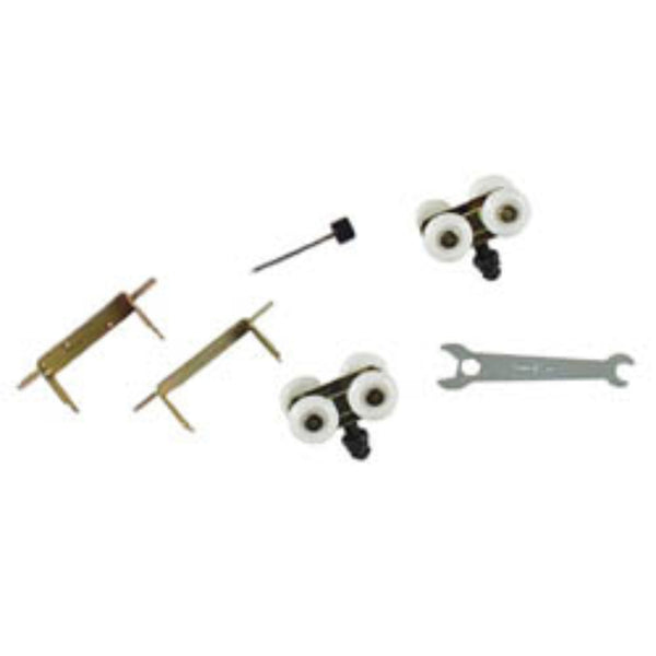 Stanley Satin Black Aluminum Pocket Door Hardware 6 pc (Pack of 10)