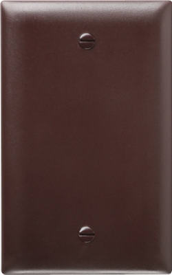 Wall Plate, Blank, Urea, Brown