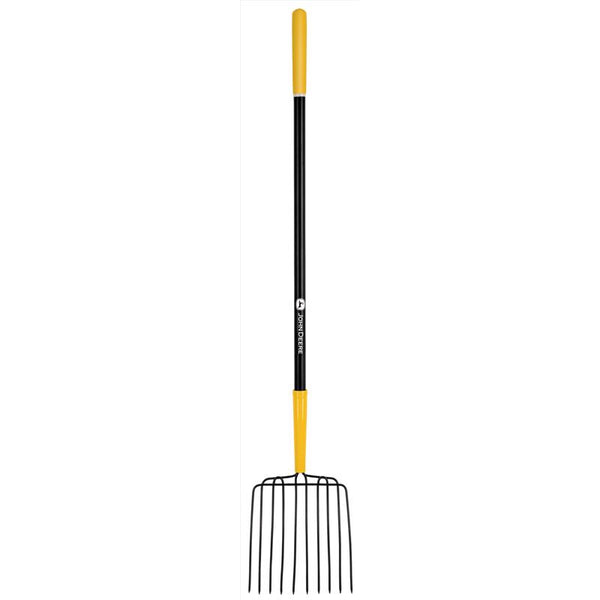 John Deere 10 Tine Steel Bedding Fork 48 in. Fiberglass Handle