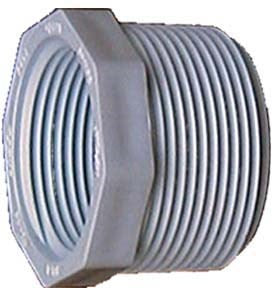 Bujes reductores roscados de PVC de calibre 40 Genova Products 34321 2 X 1-1/2