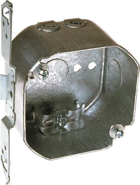 Raco 21-1/2 cu in Octagon Steel 2 gang Junction Box Gray