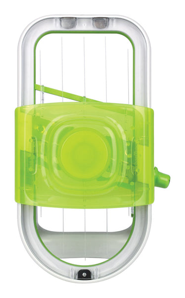 Urban Trend Mistral White/ Green Plastic/Stainless Steel Mini Mandoline Slicer