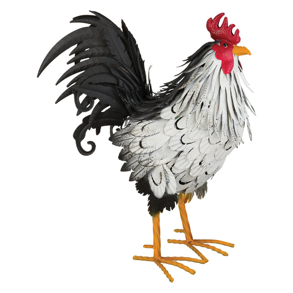 Regal Art & Gift Multicolored Metal 21.75 in. H X 17.5 in. L X 10.5 in. W Sussex Rooster Statue