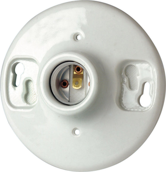 Leviton Glazed Porcelain Incandescent Medium Base Lampholder