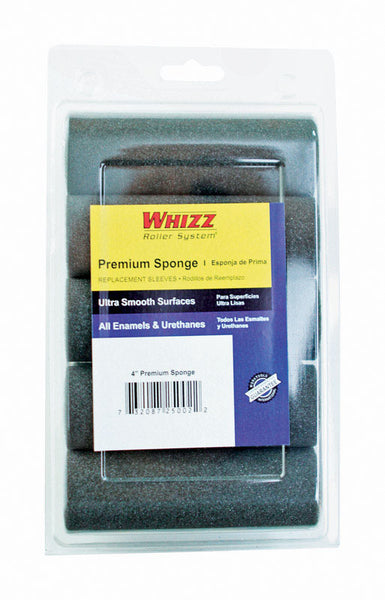 Funda para rodillo de pintura en miniatura Whizz Foam de 4 pulg. de ancho y 1/2 pulg., paquete de 10