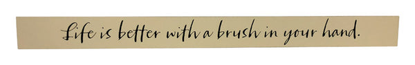 Placa de madera Hallmark Wooden Sentiments de 2 pulgadas de alto x 24 pulgadas de ancho (paquete de 2).
