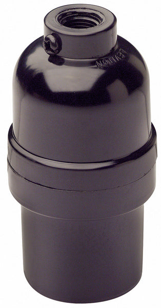 Leviton 0001-95080-000 1/8 Ips 660w Black Phenolic Shell Incandescent Lampholder