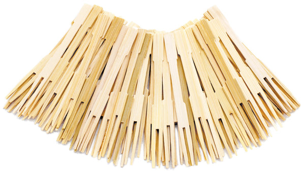 Tenedores de bambú para fiestas Norpro 190 de 3,5"