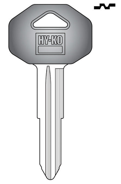 Llave tradicional Hy-Ko para automóvil en blanco de doble cara para Mitsubishi (paquete de 5)