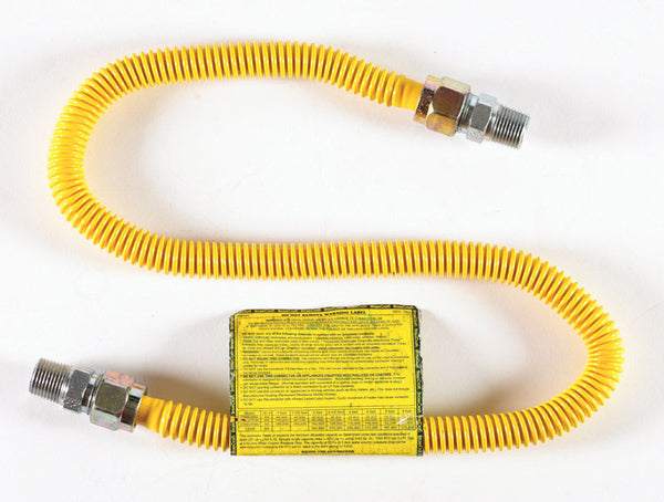 Conector de gas de acero inoxidable Eastman de 1/2 pulg. MIP x 1/2 pulg. D MIP de 36 pulg.