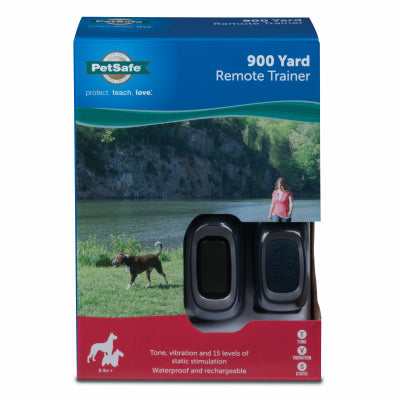 Sistema de collar de entrenamiento para perros, control remoto, 900 yardas.