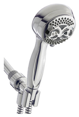 Cabezal de ducha Twin Turbo, de mano, 6 configuraciones, cromado