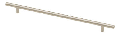 Tirador para gabinete, barra de extremo plano, acero inoxidable, 11-5/16 pulg.