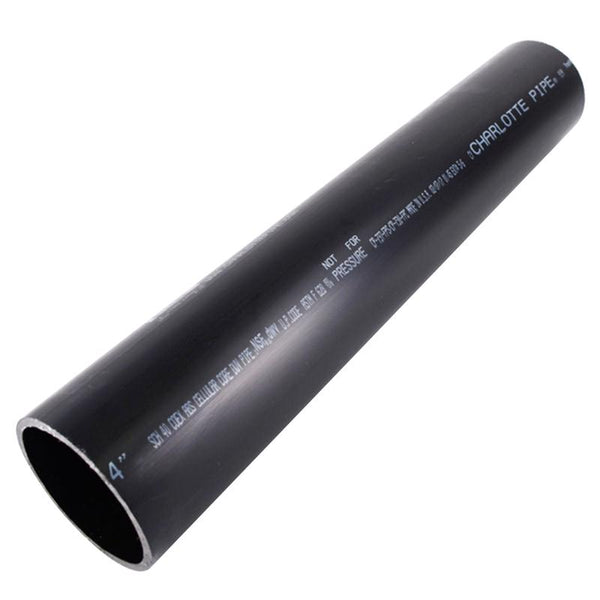 Charlotte Pipe 4 in. D X 2 ft. L ABS DWV Pipe
