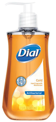 Jabón de manos antibacteriano con humectante, dorado, 7.5 oz.