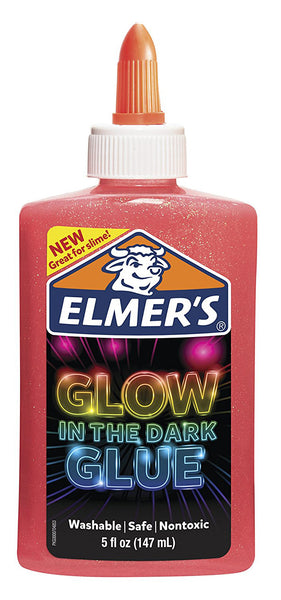 Elmer'S 2034489 5 Oz Pink Glow-In-The-Dark Liquid Glue