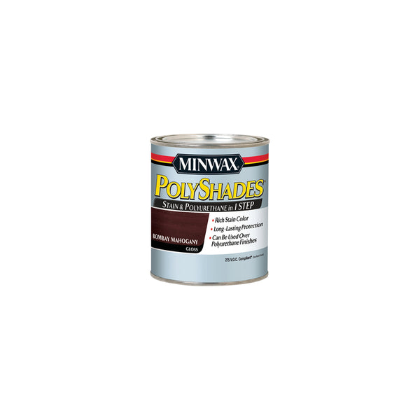 Minwax 21780 1/2 Pint Bombay Mahogany Polyshades® Gloss Wood Stain