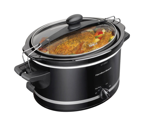 Hamilton Beach 4 qt. Black Metal Slow Cooker