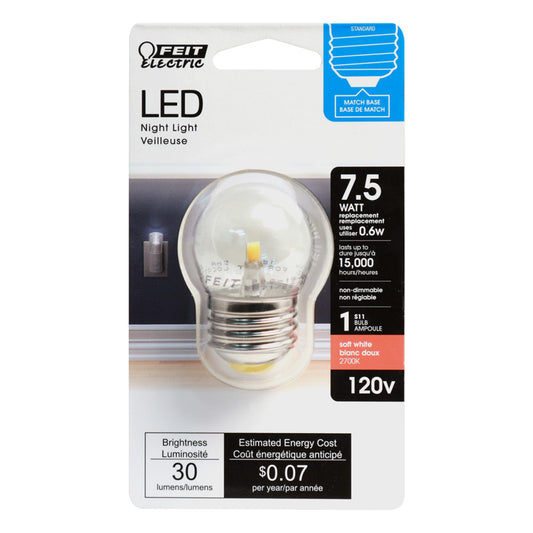 Feit Electric S11 E26 (Medium) LED Bulb Soft White 7.5 Watt Equivalence 1 pk