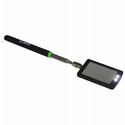 Inspection Mirror, Movable Joint, Telescopic, LED Illumination, 1-1/2-In. x 2-1/2-In. (Pack of 12)