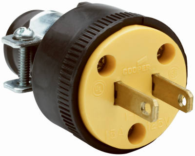 Enchufe de vinilo de 15 A/125 V