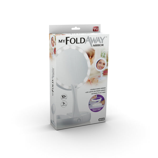 MIRROR FOLD LED WHT 10X