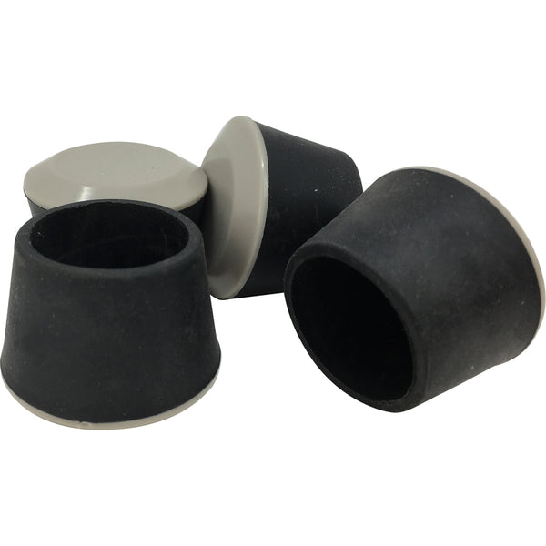 LEG TIP BLK POLYTHYLN 1"