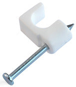 Black Point Products Inc Bv-061-White Rg59 White Coaxial Cable Clips 50 Count