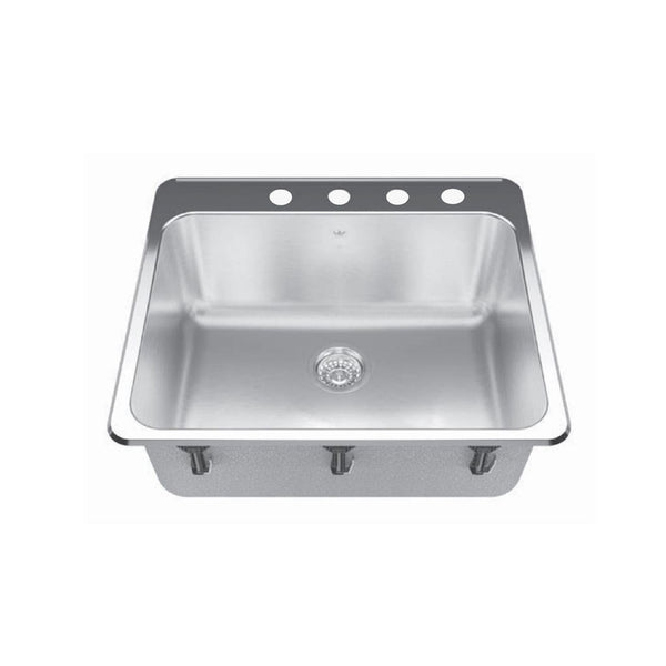 FREGADERO DE SERVICIO 4HL SS 22"D