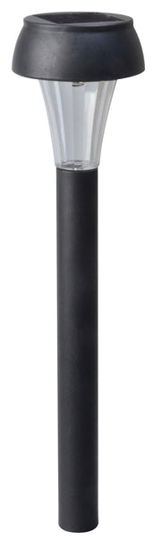 Moonrays 99001 - Lámpara de camino de plástico negra, 13,2" de alto x 2,2" de ancho x 2,2" de largo