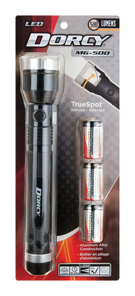Dorcy MG-500 800 lumens Black LED Flashlight C Battery