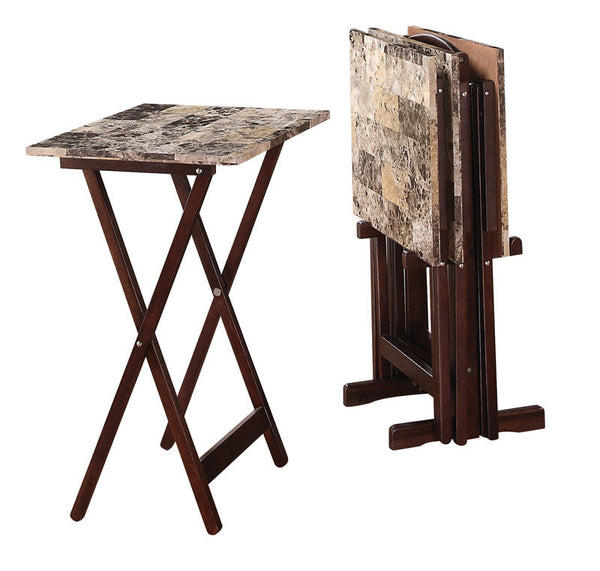 Mesa auxiliar tradicional de Linon Home Decor, 26,25 pulgadas de alto x 18,75 pulgadas de ancho x 15,75 pulgadas de profundidad, color marrón
