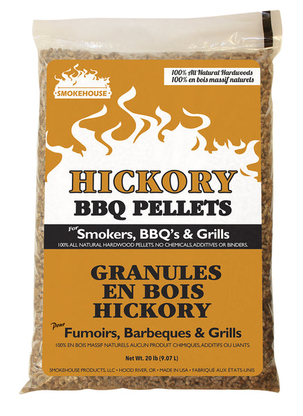 Smokehouse Grills 9760-040-0000 20 Lbs Hickory Bbq Pellets