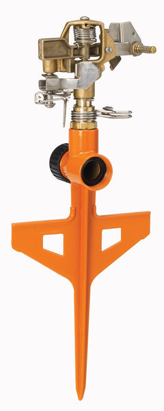 Dramm 10-15062 13" Orange Colorstorm Stake Impulse Sprinkler