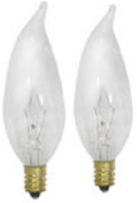 Bombilla incandescente decorativa, transparente, 60 vatios, 120 voltios, paquete de 4 (paquete de 6)