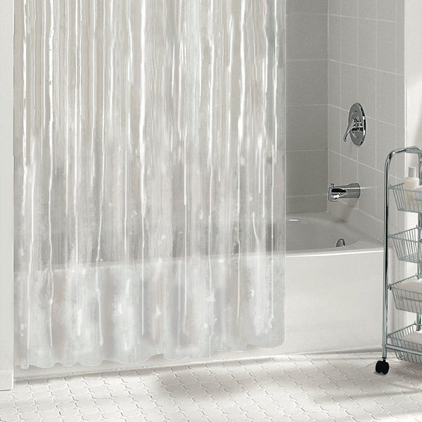 Excell 70 in. H x 72 in. W Clear Solid Shower Curtain Liner