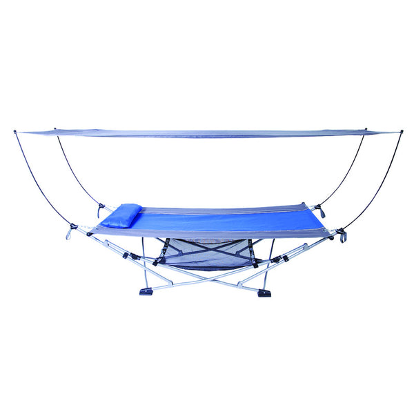 Hamaca portátil Mac Sports con soporte, 26,4 x 91,3 pulgadas.