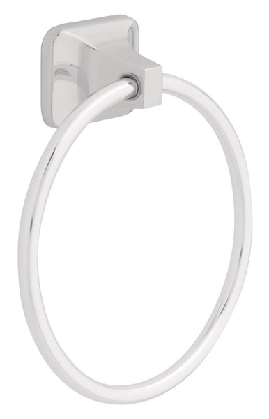 Franklin Brass Futura Polished Chrome Towel Ring 5.91 in. L Die Cast Zinc