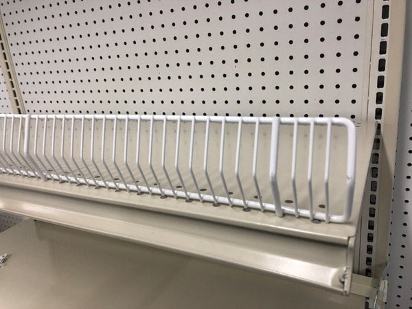 Trion 3 in. H X 36 in. W X 1/2 in. L Powder Coated White Wire Binning Shelving Unit 20 pk