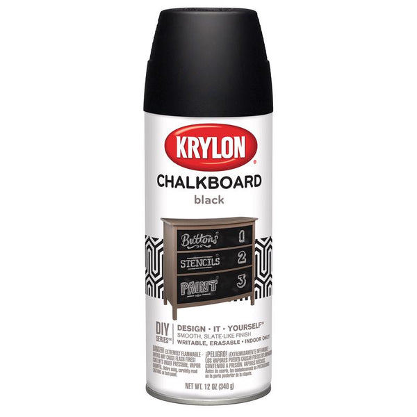 Krylon Special Purpose Black Chalkboard Spray 12 oz. (Pack of 6)