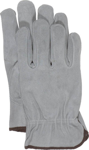 Boss Gloves 4065L Large Grey Unlined Split Leather Gloves