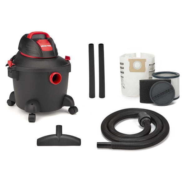 ASPIRADORA HÚMEDA/SECO DE 3,5 HP Y 6 GALONES